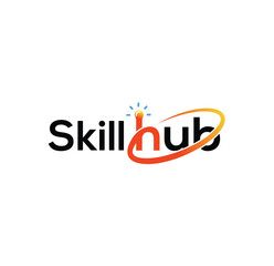 The "Skill Hub" design represents creativity, innovation, and continuous learning. The modern typography, vibrant colors, and unique graphic elements make it visually striking.