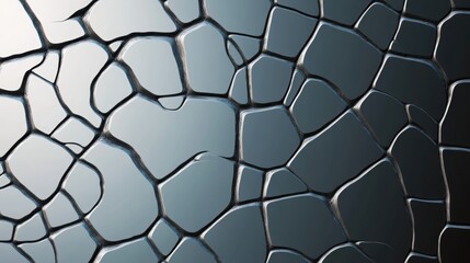 Fototapeta premium A stylized cracked glass pattern with an abstract, modern look.