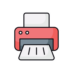Printer stock illustration