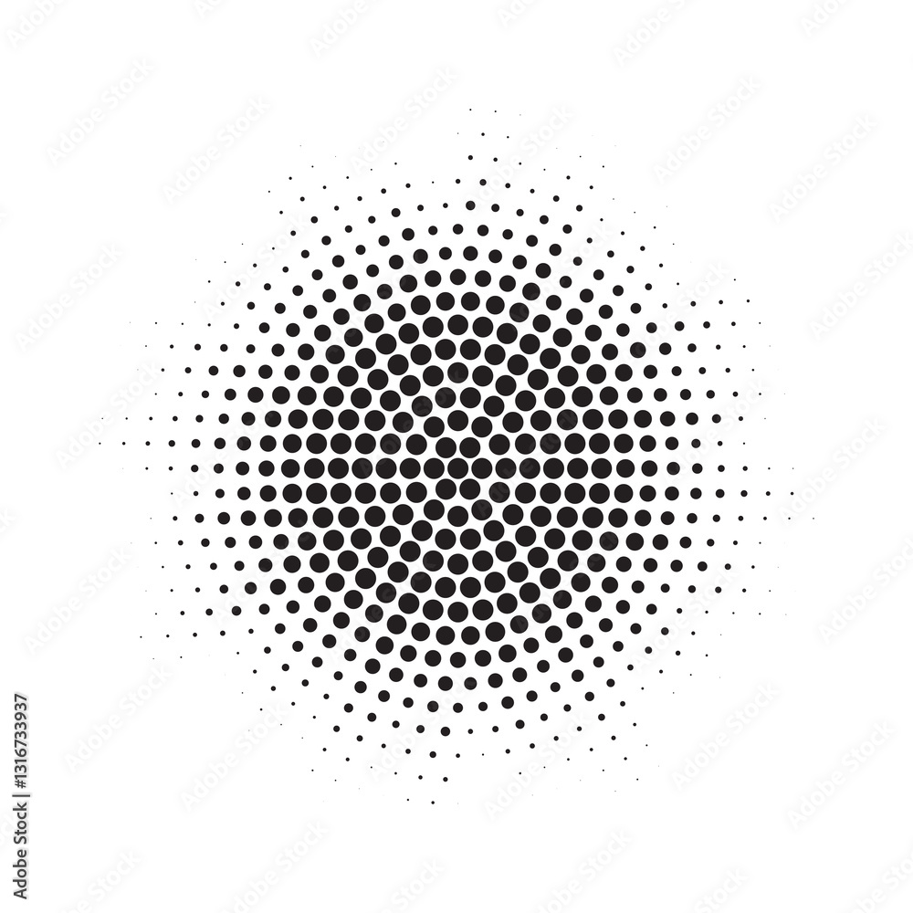 Poster burst halftone light effect. glowing light burst. abstract grunge halftone dots background. vector i