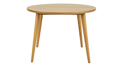 Fototapeta premium A wooden table with a round top