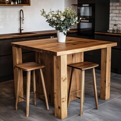 Wooden Counter Tables