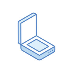 Scanner stock illustration