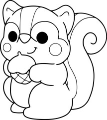outline squirrel