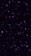 shiny blue stars and bokeh lights glittering and glowing, abstract new year and christmas, vertical social media background	