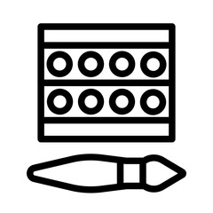Makeup palette Icon