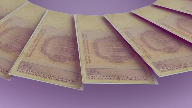 clear Looping Design 5 Marka Curency of Bosnia and Herzegovina