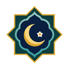 Elegant Islamic Ornament Vector with Arabic Geometric and Decorative Design-146