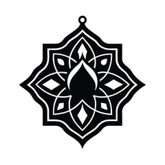 Elegant Islamic Ornament Vector with Arabic Geometric and Decorative Design-147