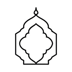 Elegant Islamic Ornament Vector with Arabic Geometric and Decorative Design-149