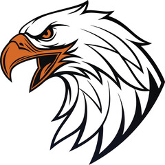 Naklejka premium stylized Eagle Head Logo Illustration EPS Download