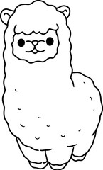 alpaca cartoon