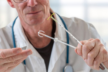 Doctor explaining contraceptive options to patient