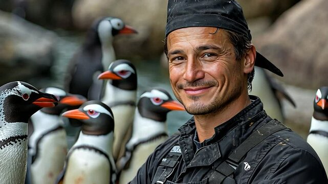 Penguin Keeper and his Flock: A Portrait of Conservation