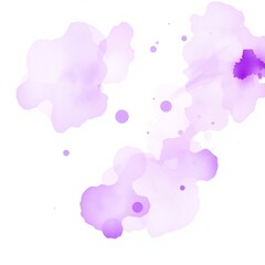 colorful set of watercolor splash stains isolated on white or transparent png