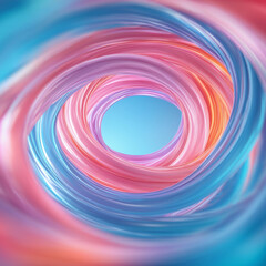 Fototapeta premium Neon abstract lines. vibrant swirl of colorful abstract spirals creates dynamic, futuristic design