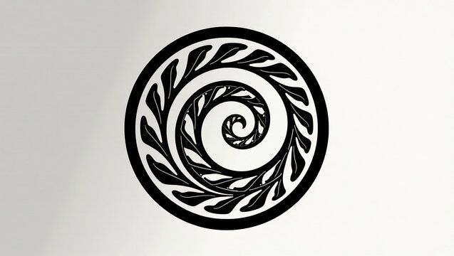 Maori Koru Symbolism, Vector Graphic (SVG)