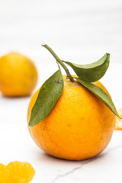 Macro shot of orange, can be used as mobile wallpaper or social media banner.
