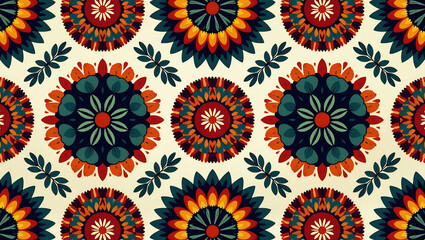 Indigenous Pacific Motifs, Seamless Pattern (PNG)