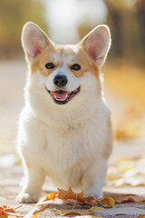 Beautiful Corgi Dog Posing Outdoors