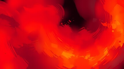 Obraz premium Crimson Swirl: A captivating abstract artwork dominated by vibrant red hues and dynamic brushstrokes, evoking a sense of movement and energy, suggesting the fiery depths of passion and emotion.