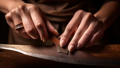 Obraz premium Discover the art of bladesmithing craftsmanship. 