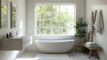 A bathroom with a white tub and a white sink