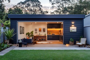 Granny flats and garages in appealing space design  
