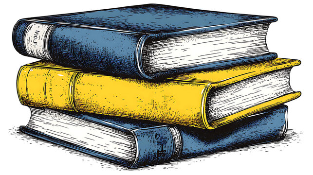 stack of old books