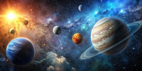 Celestial Bodies in Deep Space, celestial, space,  celestial, space, universe, darkness