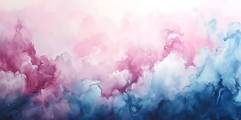 Fototapeta premium Pink and blue abstract cloud design