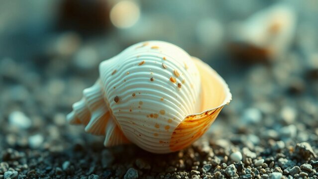Seashell possesses a stunning beauty characterized by its intricate patterns delicate colors and unt