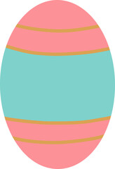 Bright and decorative Easter egg illustration with intricate patterns and festive colors. Perfect for greeting cards, invitations, and holiday designs. Ideal for spring and Easter-themed projects.