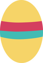 Bright and decorative Easter egg illustration with intricate patterns and festive colors. Perfect for greeting cards, invitations, and holiday designs. Ideal for spring and Easter-themed projects.