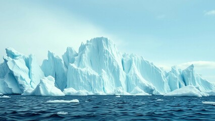 Icebergs grandeur massive size intricate forms and feeling of awe and fragility it evokes in vastnes