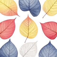 Obraz premium Colorful autumn leaves pattern.
