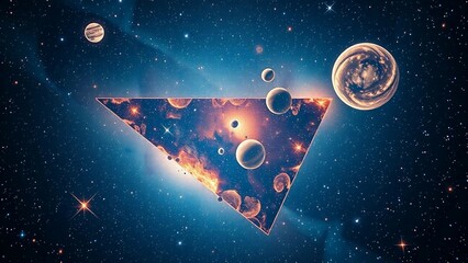 Cosmic tapestry of universe represents interconnection vastness complexity and harmonious unity of a