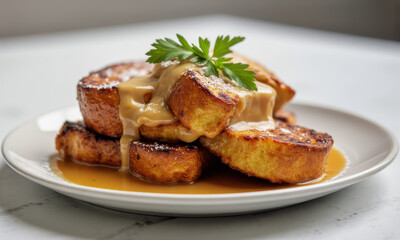 Creme Caramel French Toast