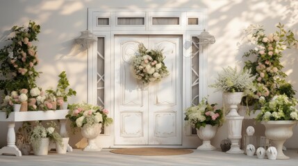 decorated welcome door