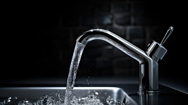 cler water from a faucet
