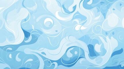 playful light blue pattern background