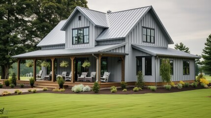 vertical gray siding