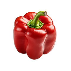 Red Bell Pepper On White Background