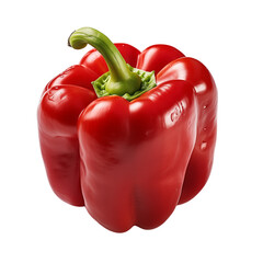 Red Bell Pepper On Transparent Background