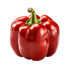 Red Bell Pepper Isolated On Transparent Background