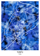 Yunfu ChinaCity Map
