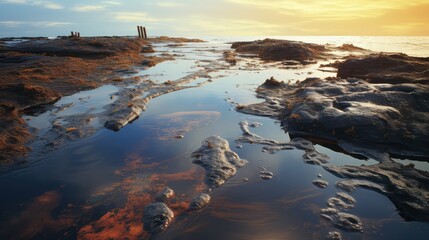 Fototapeta premium environment ocean oil spill