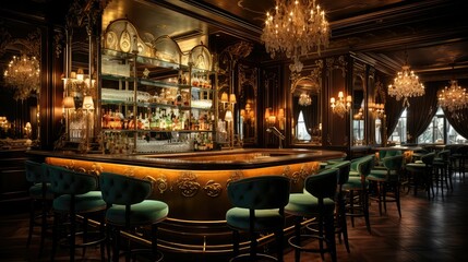 Fototapeta premium glamorous bar interior