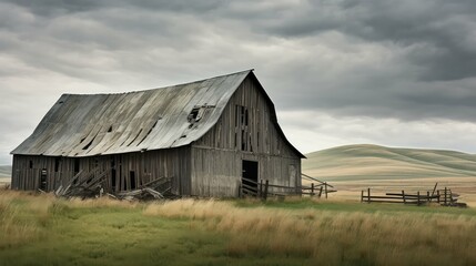 Obraz premium faded gray barn wood