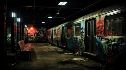 Obraz premium gritty dark places